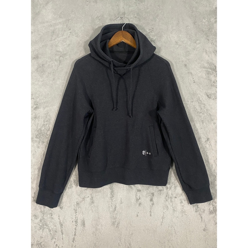 Born Primitive Hoodie Women Large Charcoal Gray Bar Bella Stretch Activewear